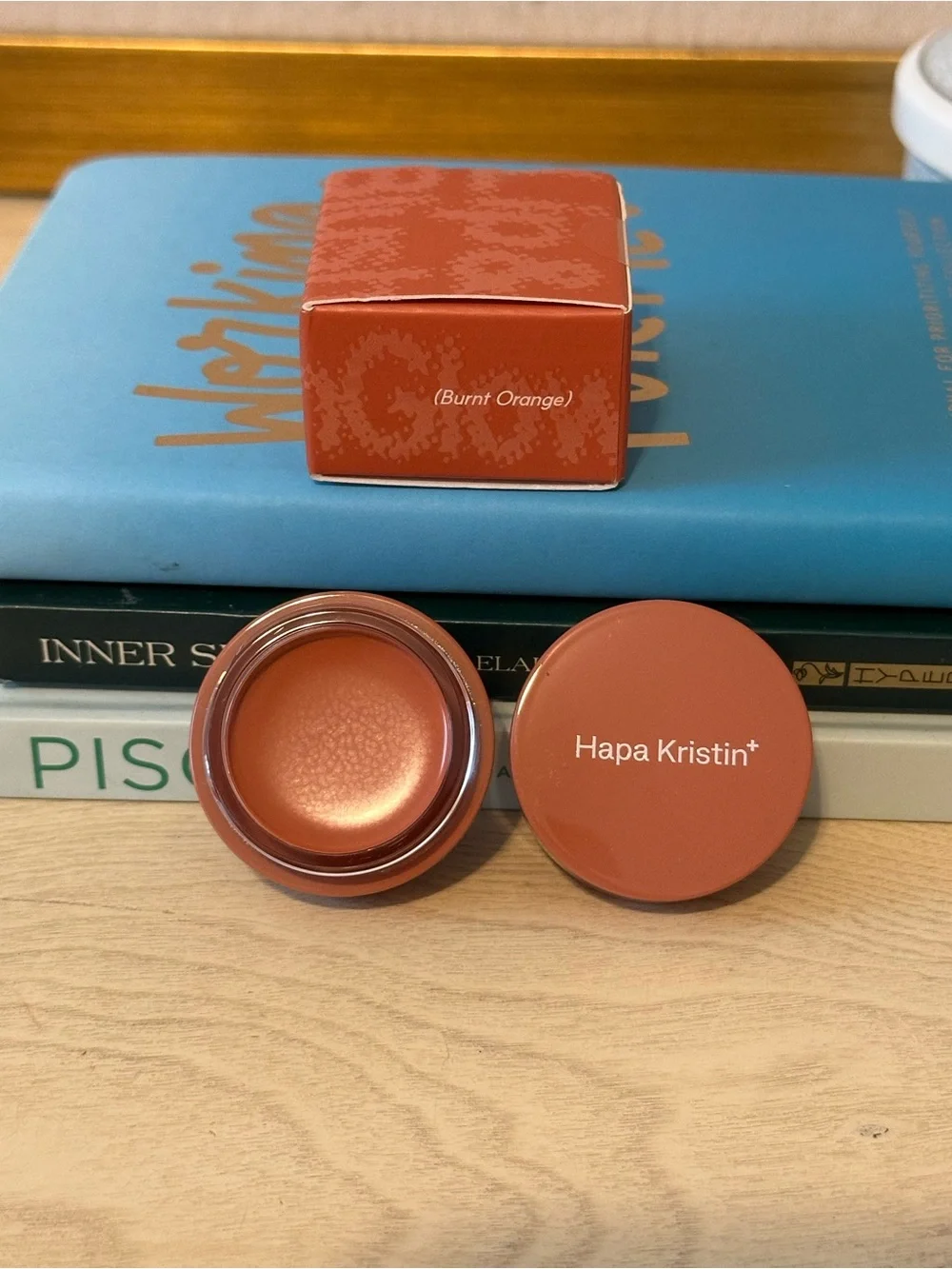 Hapa Kristin Gleam Glow Lip & Cheek Tint Shade Burnt Orange Cream Blush